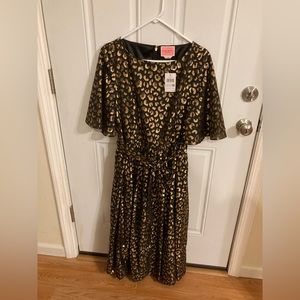 Brand new Kate spade leopard midi dress size large